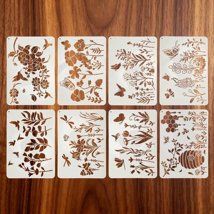 Herbruikbare Sjablonen - Dailygoods- Schildersjablonen 8 stuks