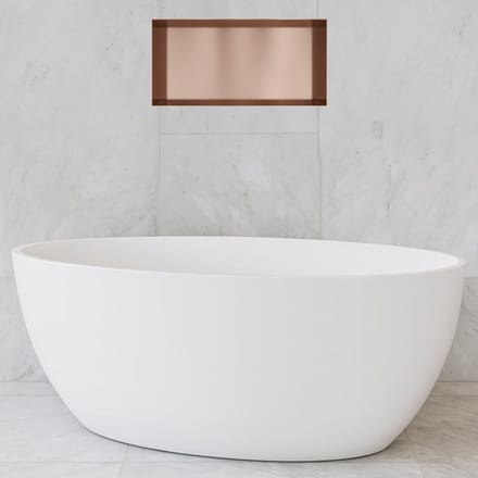 Hotbath &More Inbouwnis - 30 x 60 x 10 cm - Geborsteld Koper PVD