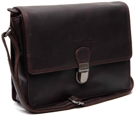 The Chesterfield Brand Lunor Waxed Pull Up Schoudertas - Bruin