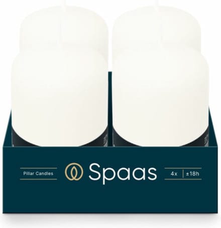 SPAAS Cilinderkaars Wit 50/80 mm ± 18 branduren -