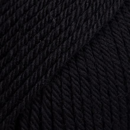 DROPS Daisy Uni Colour - 03 zwart - Merino Garen
