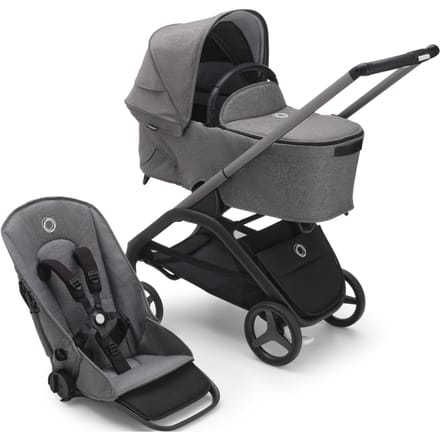 Bugaboo Dragonfly Kinderwagen - Grey Mélange Bekleding grey mélange bekleding