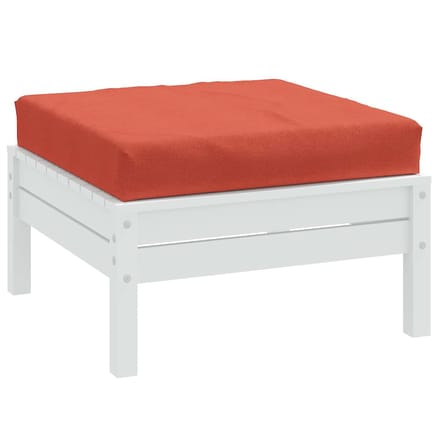 vidaXL - Palletkussen - 60x60x9,5 - cm - stof - gemêleerd - rood