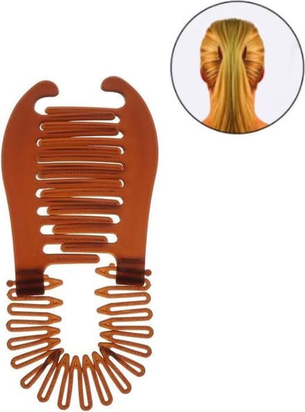 Bananenklem - Staartsierklem - Haarklem - Bruin - schaar - 1 stuks