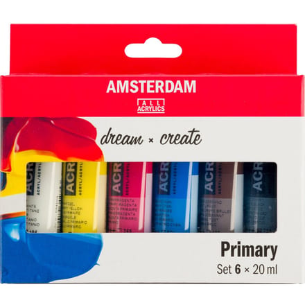 Amsterdam Standard Series acrylverf primaire set | 6 × 20 ml