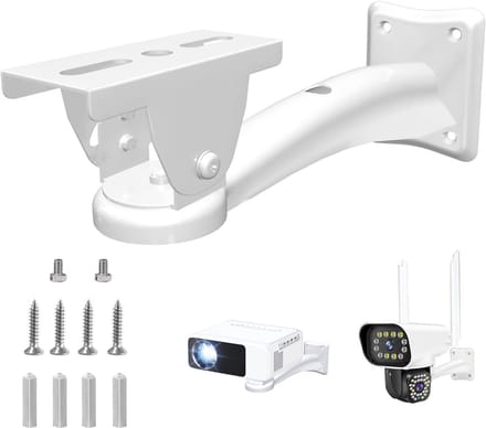 Mini Projector Muurbeugel - Projector Ophanging - Thuisbioscoop Creëren - 360 Graden Draaibaar - 23.5 cm Lengte - Wit