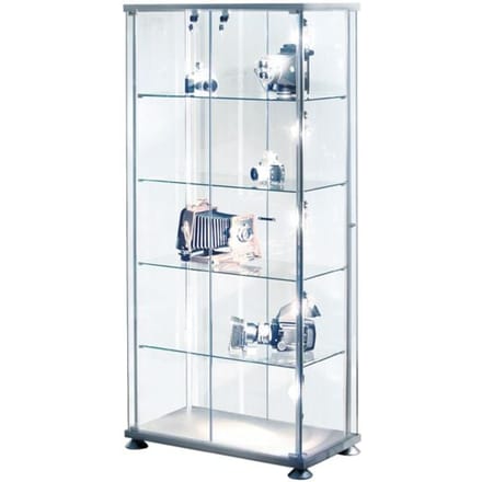 Vitrinekast glas rechthoekig glasvitrine met slot
