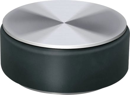 Blomus STOP Deurstopper - H 4,5 cm, Ø 9 cm - RVS - Rubber