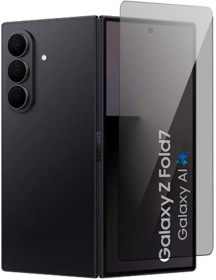 Privacy Screenprotector geschikt voor Samsung Galaxy Z Fold 7 - Volledig Dekkend Glas Screen Protector