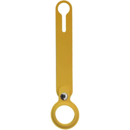 Silicone Lus Sleutelhanger - Geel - Geschikt Voor AirTag