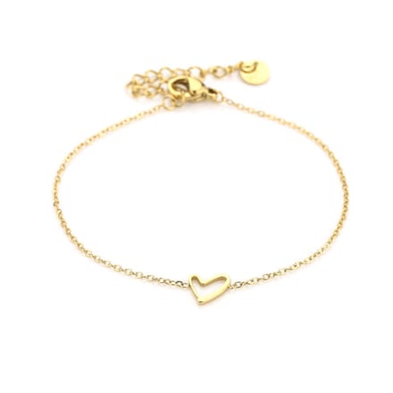 Bijoutheek Armband (sieraad) Lonely Heart Goud