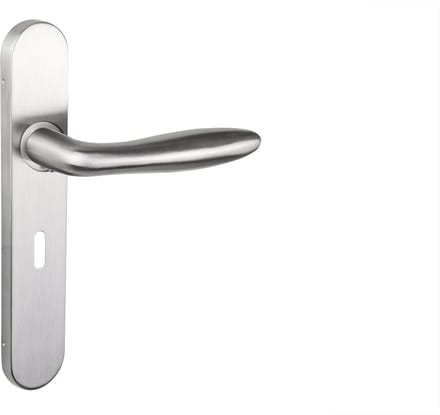 Lavuzo deurkruk Pratona RVS met afgerond schild SL56 | Per set | Deurklink met schild