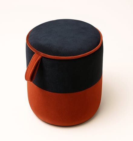 Poef rond - 40x30x30 cm - Zitzak - Fluweel - Comfortabele Zitzakstoel