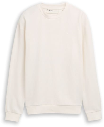 Tom Tailor Denim - Sweatshirt van katoen - Maat XL - Wool White