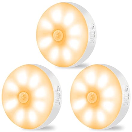 Oplaadbare Draadloze Sensorverlichting Nachtlamp - 3 Pack LED Wandlamp met Bewegingssensor voor Thuisgebruik