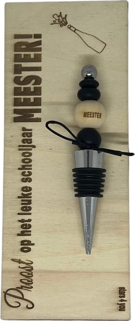 Wijnstop MEESTER | | jij bent de beste | coolste meester | topjuf | einde schooljaar | cadeau | cadeautje juf | cadeautje meester | meester
