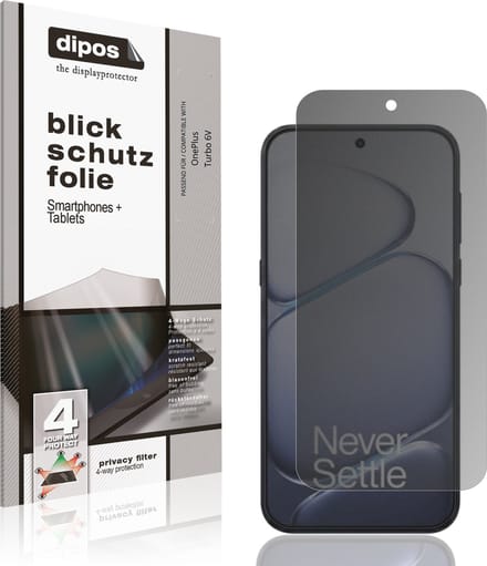 dipos – Matte Privacy Screenprotector geschikt voor OnePlus Turbo 6V | Anti-Spy Beschermfolie