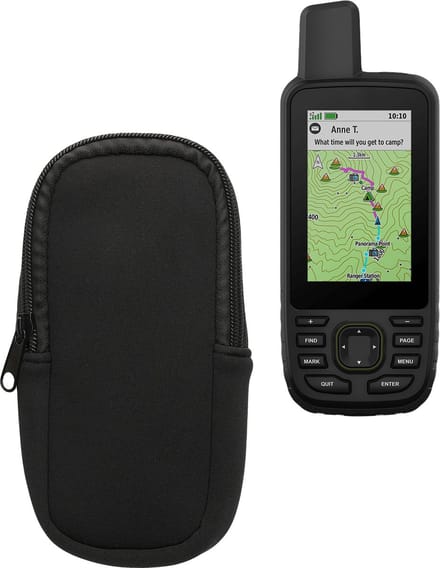 kwmobile Soft Case Compatible with Garmin GPSMAP 66sr / GPSMAP 67 / GPSMAP 66i - Protective Pouch for Handheld GPS - Black