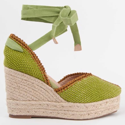 Espadrille compensée pour femme. Montevita Balenci12 102993 41 vert