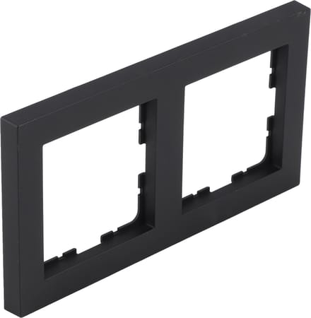 Q-Link Ql s-l afdekraam zwart 2-voudig vertikaal en horizontaal