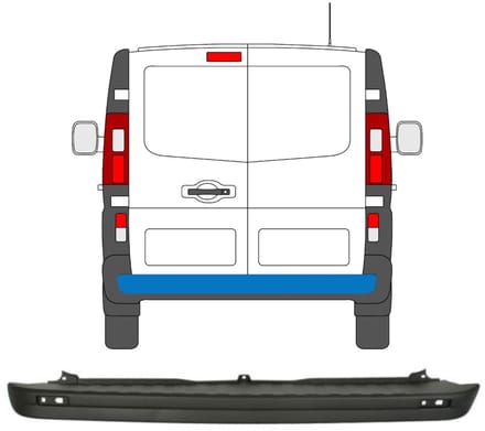 Achterbumper voor Opel Vivaro 2014-2019