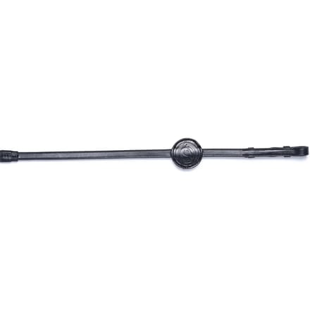 Trust Maastricht 1/2inch Rubber reins 7 stops Cob Zwart/Zilver