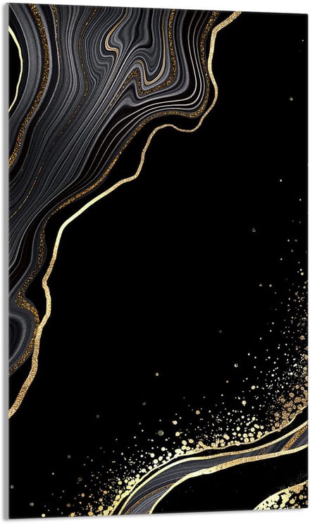 TMK ArtDeko - Snijplank - 30x52cm - Marmereffect - Glas