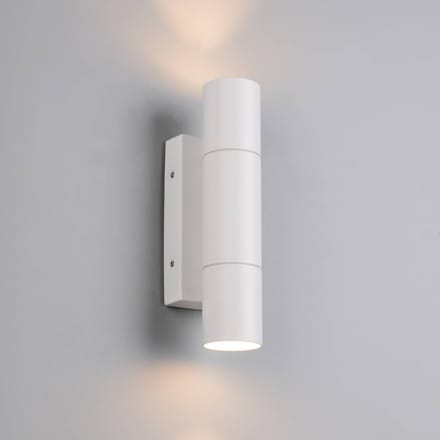 Trio Lighting Buitenwandlamp Yamuna, mat wit, hoogte 23 cm, metaal, IP65