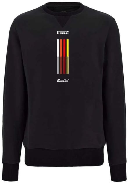 Santini Pirelli Tape Sweatshirt Zwart S Man