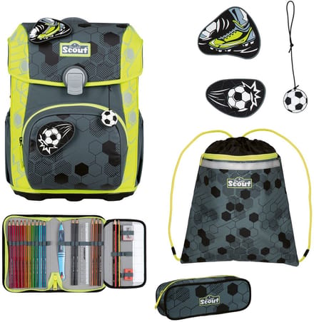 Scout Neo Exklusiv Superflash Extreme - Schoolrugzak Set 4tlg. (Soccer Star)