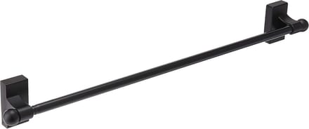Magnetische gordijnroede 43-76 cm - Zwart