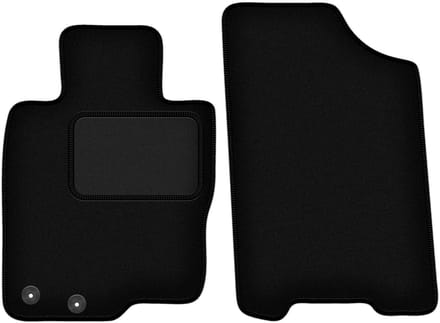 Zwarte veloursmatten voor: Nissan Navara IV pick-up (2014-)