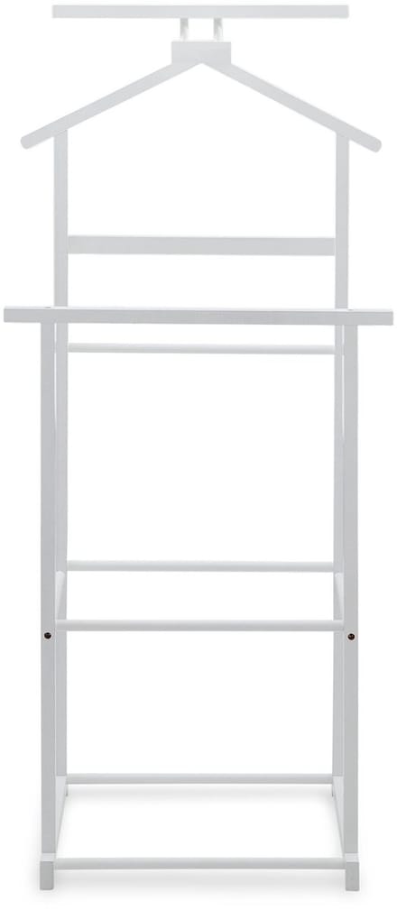 Kledingrek KANNA met kleerhanger en broekenrek - Wit