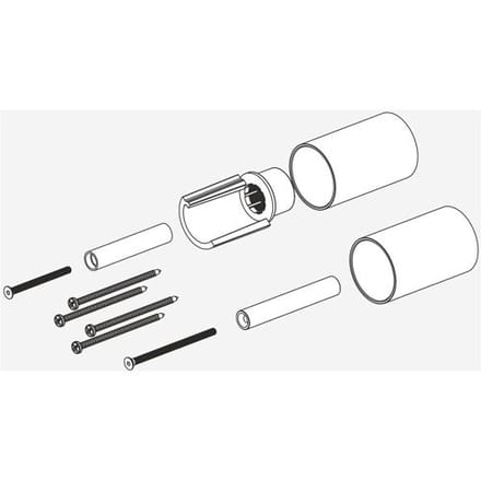 Herzbach DESIGN iX PVD UP extension 3 cm BLACK Steel 21.081600.1.40