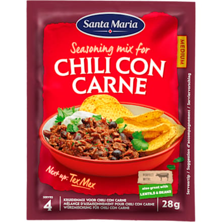 Chili con carne kruidenmix zak 28 gram