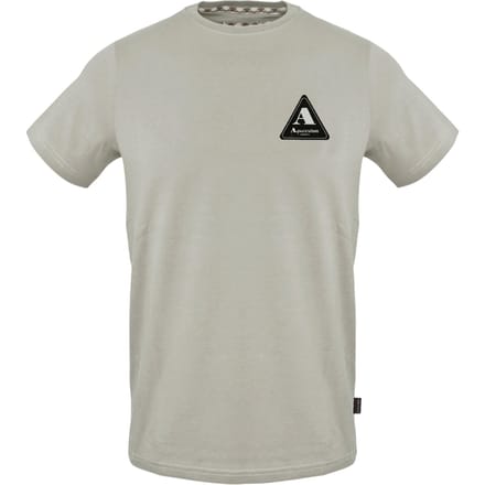 Aquascutum Heren Driehoek Logo T-Shirt (Grijs)