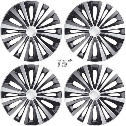 Wieldoppen MULTI-GTS 15 inch zilver/zwart (set a 4 stuks in doos)