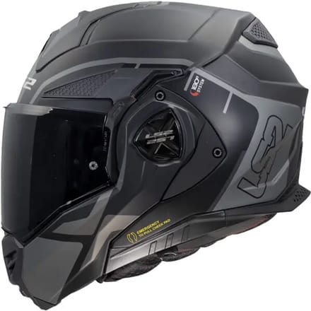 LS2 FF901 Advant X Metryk Mat Titanium Systeemhelm - Helm