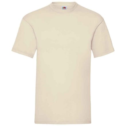 Fruit of the Loom Heren Valueweight T-Shirt (Natuurlijk)