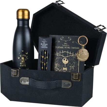 The Nightmare Before Christmas - Pencils, Metal Bottle, Notebook and Keychain Gift Set (Coffin)