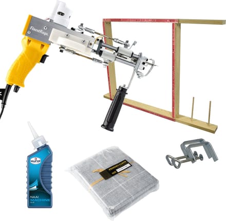 Tufting Gun Starter Kit - Beginnerspakket voor Tuften - Tuftgun AK-DUO PRO - Tufting Frame - Tufting Doek - Starten met Tuften - Tuftpistool - Tuftmachine Tufting Machine