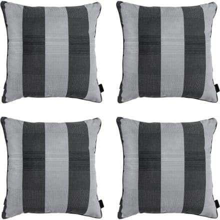 Madison - Sierkussen Alice grey - Ca. 50x50 cm - Set van 4