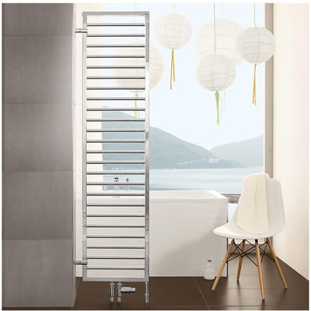 Zehnder Subway SUB-180-045 bathroom radiator room divider w. footrest