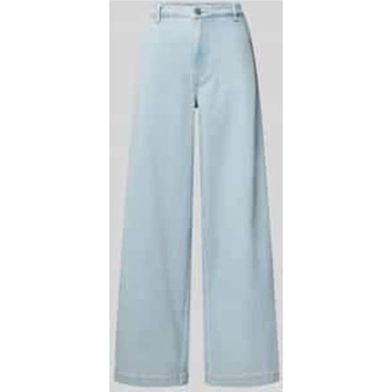 Wide leg jeans met steekzakken, model 'Winnie'