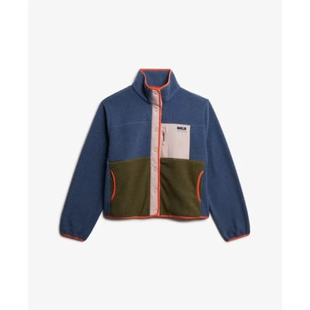 Superdry - Colour Block Fleece Jas - Dames - Hoodies