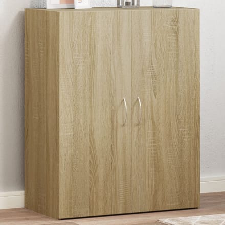 vidaXL - Archiefkast - 60x32x77,5 - cm - bewerkt - hout - sonoma - eikenkleurig