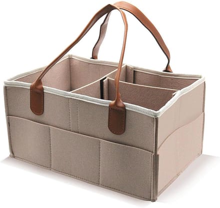 Draagbare luiertas met uitwisselbare vakken - multifunctionele verzorgingstas voor babyspullen, ideaal voor aankleedcommode en opbergtas, perfect geschenk voor babyshower