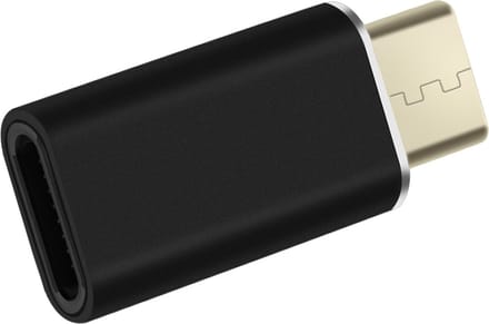 MaXlife, Lightning naar USB-C Adapter voor Opladen en Synchronisatie, Zwart