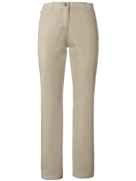 Feminine fit-broek model Nicola Pima Cotton Van Brax beige