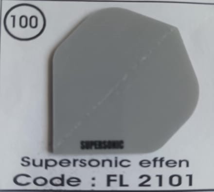 Dart Flights - 10 sets (30 stuks) - 100 micro - Supersonic - FL2101 - Grijs